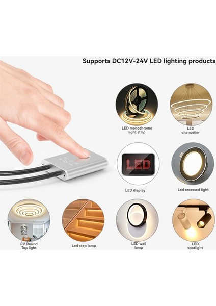 Dc 12V 24V Dokunmatik Dimmer Anahtarı Dokunmatik Dimmer Anahtarı Kontrol Cihazı (Yurt Dışından)