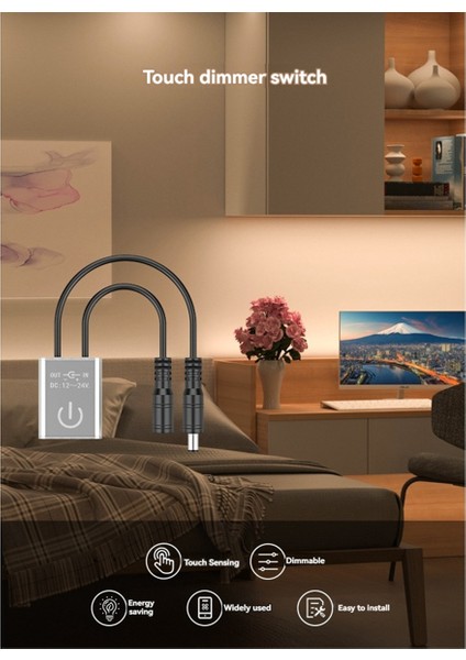 Dc 12V 24V Dokunmatik Dimmer Anahtarı Dokunmatik Dimmer Anahtarı Kontrol Cihazı (Yurt Dışından)