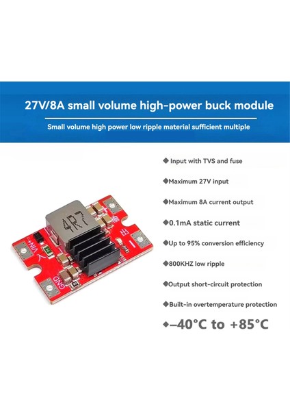 Dc Dc Aşağı Akım Gerilim Azaltma Modülü Verimliliği %96 Model 12V (Yurt Dışından)