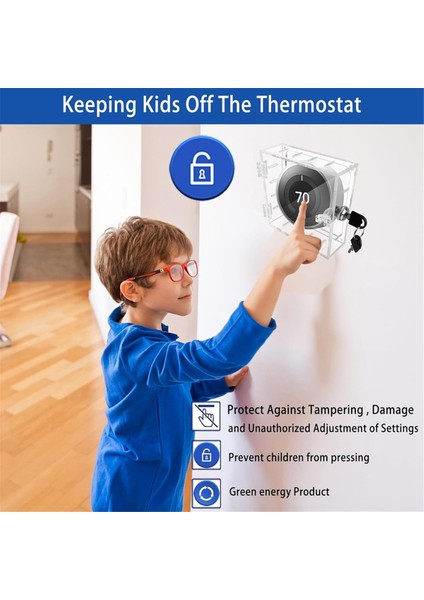 Anahtarlı Termostat Kilit Kutusu Termostat Kapağı (Yurt Dışından)
