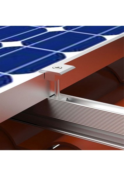 Güneş Paneli Sistemi Için 10 Adet Ayarlanabilir Güneş Paneli Braketi Kelepçesi 30MM (Yurt Dışından)