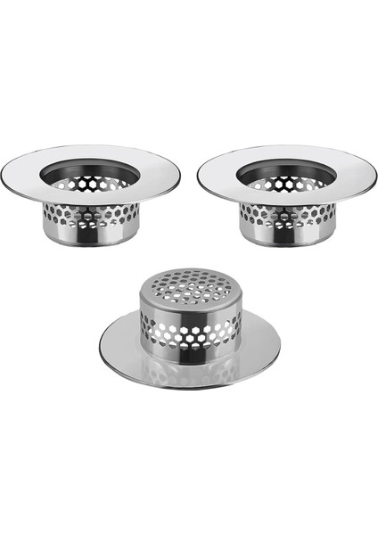 Küvet Tahliye Kapağı Banyo Lavabo Süzgeci Tahliye Saç Tutucu B 3 Adet (Yurt Dışından)