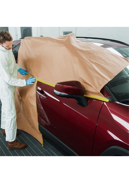 Otomotiv Boyama Bandı Için 4 Rulo Önceden Lamine Edilmiş Maskeleme Kağıdı (Yurt Dışından) modelleri