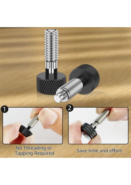 4 Adet El Geri Çekilebilir Yaylı Piston Kilitli M6 Serbest Bırakma Pimleri (Yurt Dışından)