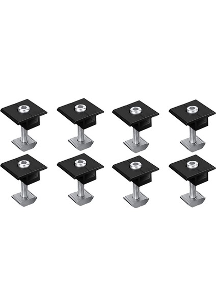 8 Adet Merkez Kelepçesi 35MM Siyah T Şekilli Güneş Paneli Için Merkez Kelepçesi (Yurt Dışından)