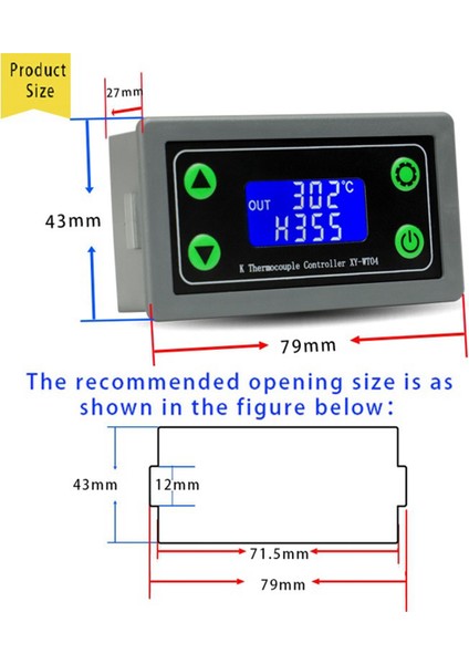 XY-WT04-W Wıfı Uzaktan Dijital Sıcaklık Kontrol Cihazı K Termokupl (Yurt Dışından) fiyatları