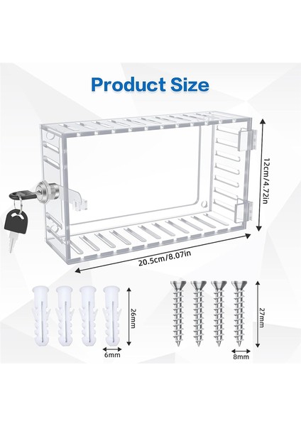 Termostat Kilit Kutusu Anahtar Kapağı Kilitli Duvar Için Şeffaf Koruma (Yurt Dışından) fırsatları