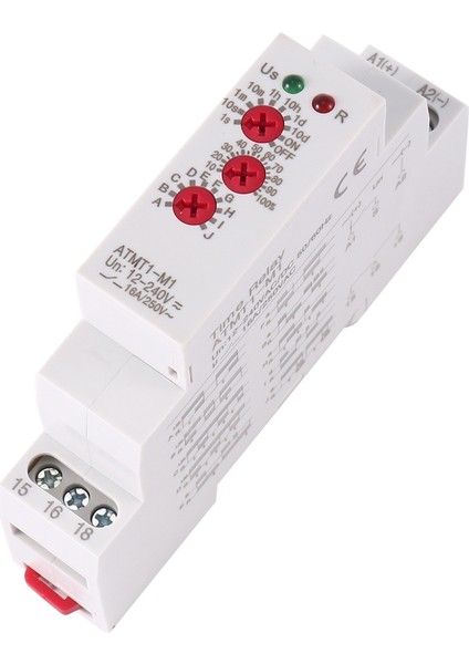 12-240VACDC Din Ray Tipi Zaman Geciktirme Rölesi 16A250VAC Atmt1-M1 (Yurt Dışından) fırsatları