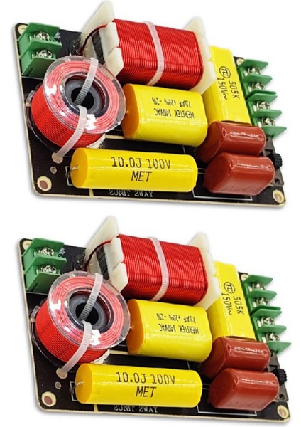 2 Adet -250 250W 2 Yollu Frekans Bölücü Tweeter Bas Geçiş (Yurt Dışından)