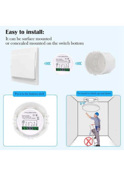 Enerji Izleme Anahtarı Zigbee 16A 90-250V Ac Tuya Akıllı Yaşam Uygulaması (Yurt Dışından)