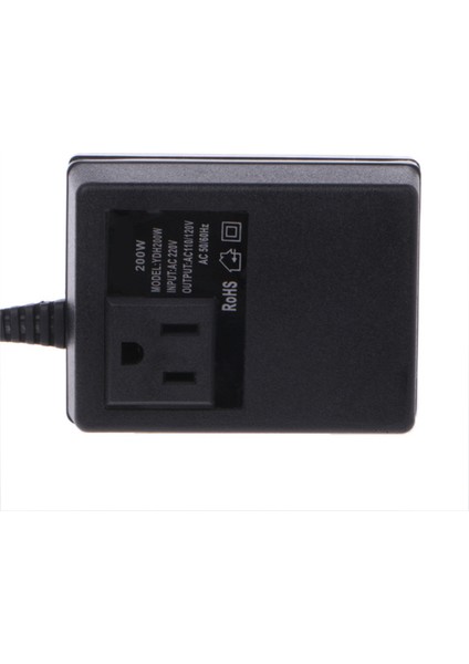 200W Ac 220V Ila 110V Azaltma Trafosu Gücü Dönüştürme Ab Fiş Adaptörü (Yurt Dışından)