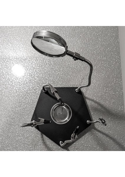 Pcb Kart Kaynağı Için Klips Büyüteçli Masa Lehimleme Yardımcı Elleri (Yurt Dışından)