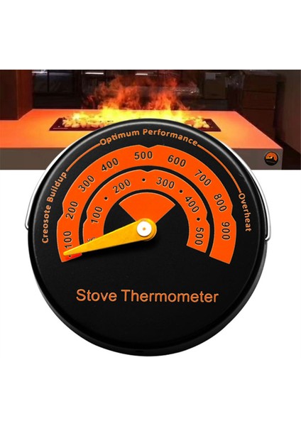 Manyetik Soba Termometresi - Odun Brülörü Üst Sıcaklık Ölçer (Yurt Dışından) fiyatları