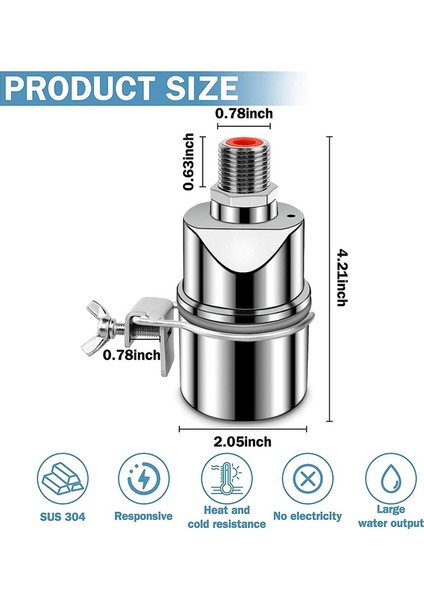 Otomatik Su Seviye Kontrol Vanası Düz Klipsli (Yurt Dışından) fırsatları