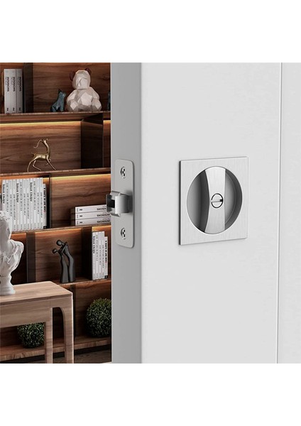 Yatakbanyo Cep Kapı Kilidi Saten Nikel Sürgülü Cep Kapı Mandalı (Yurt Dışından) fırsatları