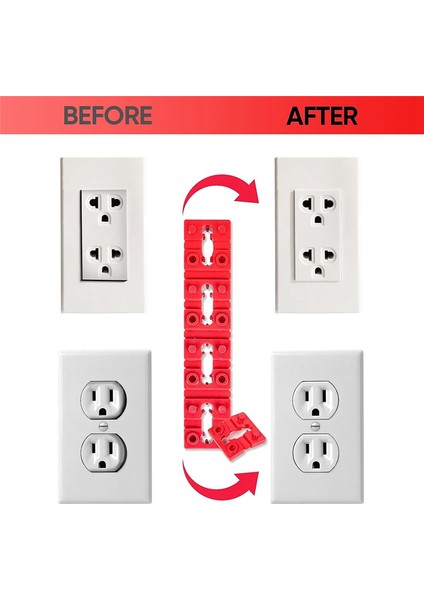 Elektrik Kutusu Için 148 Adet Priz Aralayıcı + 10 Adet Vida (Yurt Dışından)