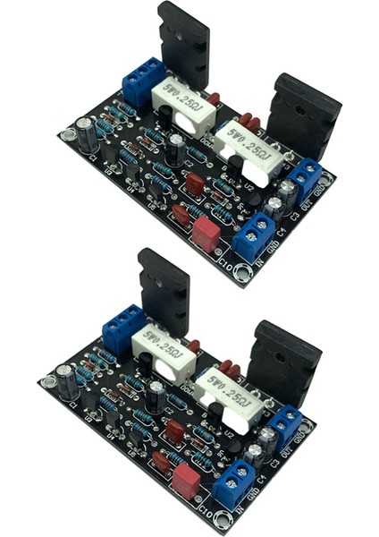 2 Adet Mono Board Güç Amplifikatörü Kartı 2SC5200 +2SA1943 Yüksek Güç (Yurt Dışından)
