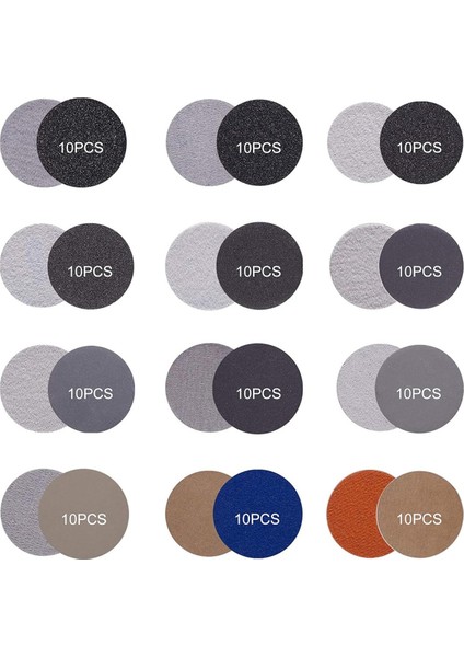 120 Adet 3 Inç Zımpara Parlatma Pedi, Tezgah Taşlama Ataşmanı (Yurt Dışından)