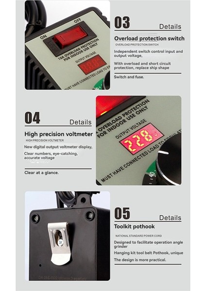 4000W Değişken Voltaj Regülatörü Öğütücü Kontrol Cihazı Uk Plug (Yurt Dışından) modelleri