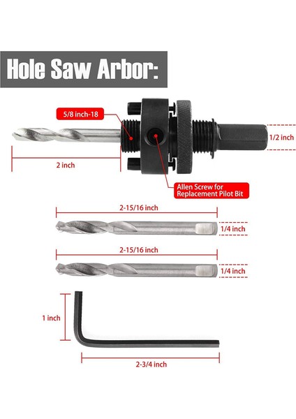 6-3/8 Inç Delik Açma Aleti - 38MM Kesme Derinliği Bimetal Delik Açma Aleti (Yurt Dışından) fırsatları