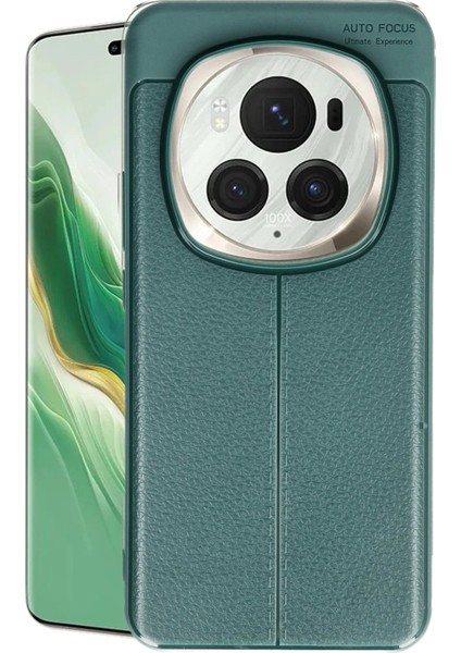 Huawei Honor Magic 6 Pro Kılıf Auto Focus Kapak - Koyu Yeşil Drstr