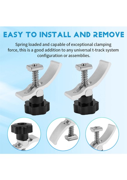 2 Adet T-Track Mini Tutma Kelepçesi Takımı (Yurt Dışından)