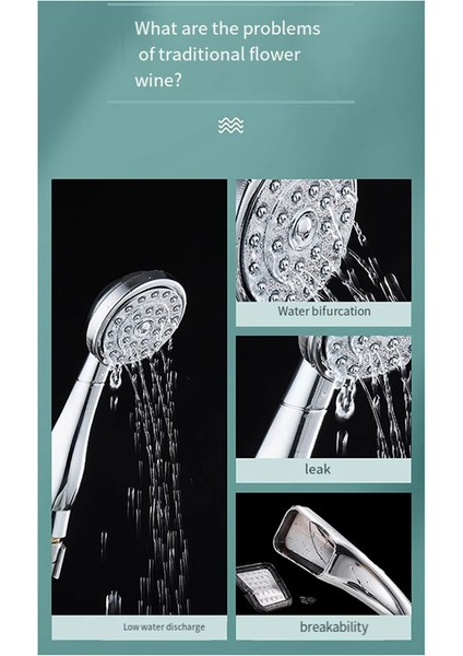 12CM Panel Duş Basınçlı Beş Hızlı Ayarlanabilir Duş (Yurt Dışından) indirimleri
