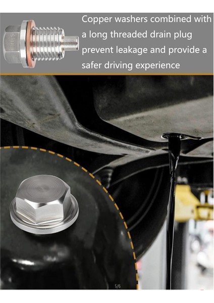 Manyetik Yağ Tahliye Tapası M14 x 1.5mm 2 Adet (Yurt Dışından) fırsatları