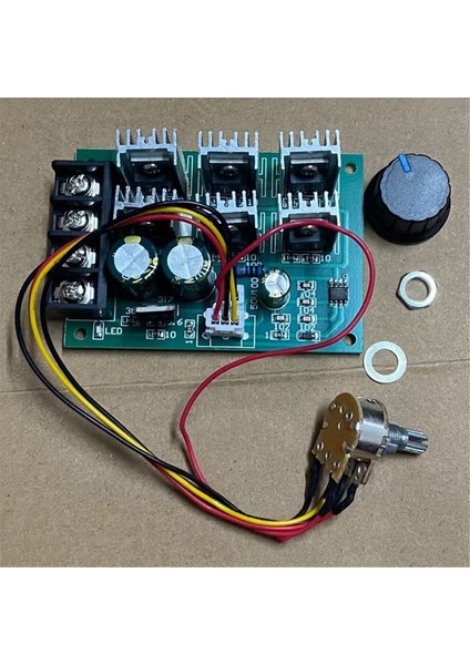 Motor Hız Regülatörü 12V 24V 36V 48V Yüksek Güç Sürücü Modülü (Yurt Dışından)