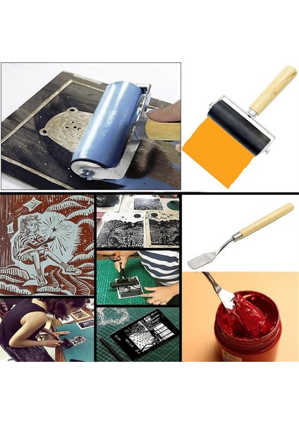 8 Paket Kauçuk Rulo - Baskı Yapımı Için 3 Boyutlu Brayer Aleti (Yurt Dışından)