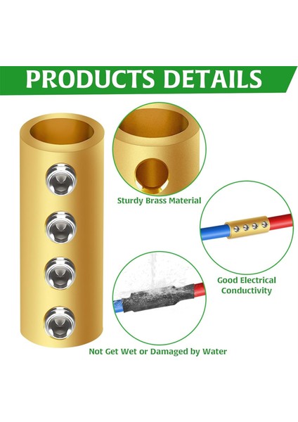 12 Adet 6 Awg Ölçülü Kablo Konnektör Somun Takımı 80A Elektrik Kablo Konnektörleri (Yurt Dışından) indirimleri