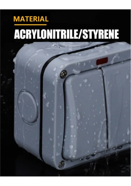 IP66 Duvar Elektrik Anahtarı 220V Işık Açma Kapama Güvenlik Düğmesi B (Yurt Dışından) modelleri