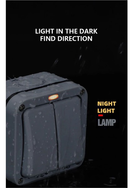 IP66 Duvar Elektrik Anahtarı 220V Işık Açma Kapama Güvenlik Düğmesi B (Yurt Dışından) fırsatları