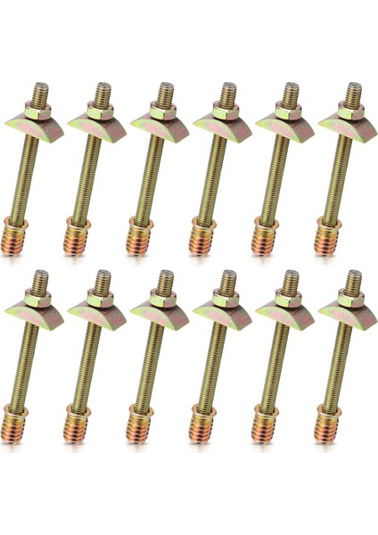 12 Adet Yatak Çerçevesi Donanım Bağlantı Kiti M8X100 mm (Yurt Dışından)