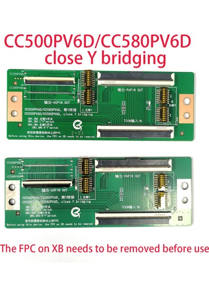 CC580PV6D Yakın Y Köprüleme Adaptör Plakası Tcon Girişi 60P 96P Çıkış (Yurt Dışından) fiyatları