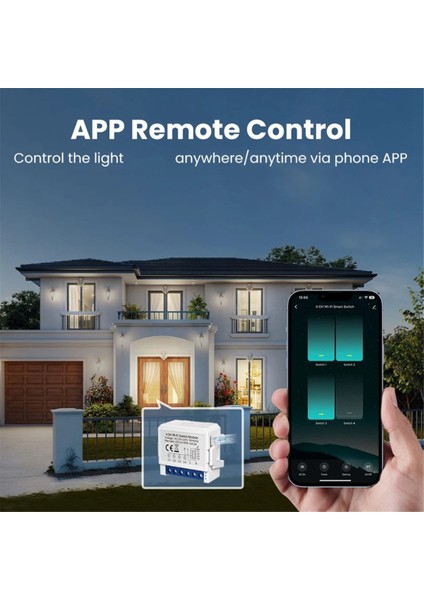 Tuya Akıllı Wifi Işık Anahtarı 2 Yollu Kontrol Mini Kesici Kontrollü (Yurt Dışından) fiyatları