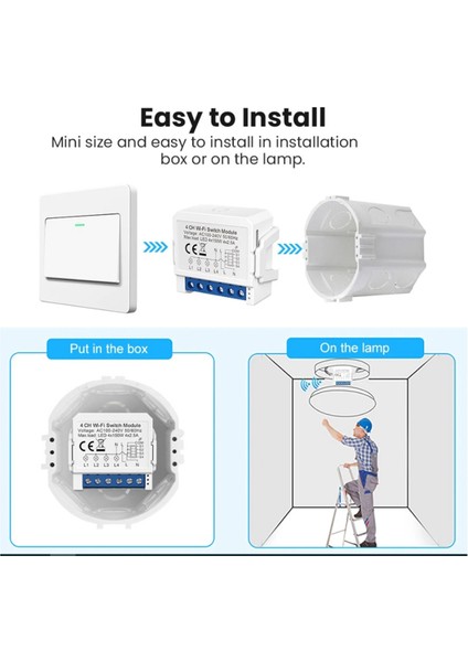 Tuya Akıllı Wifi Işık Anahtarı 2 Yollu Kontrol Mini Kesici Kontrollü (Yurt Dışından) indirimleri
