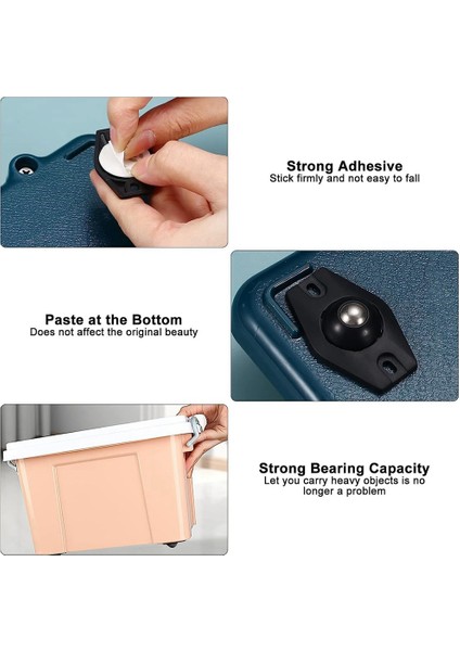 20 Adet Mini Döner Tekerlek 360 Evrensel Mini Tekerlek ve Silindir Bilyalı (Yurt Dışından) fiyatları