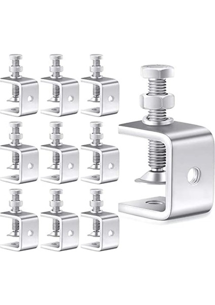 10 Adet Paslanmaz Çelik C 1 316 Inç Sabit Geniş Çeneli Vida (Yurt Dışından)