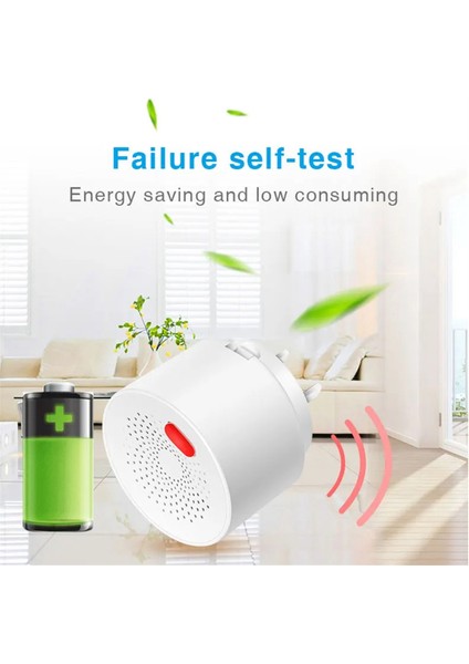 Tuya Akıllı Wifi Doğalgaz Sensörü Gaz Kaçağı Alarm Dedektörü Us-Fiş (Yurt Dışından)