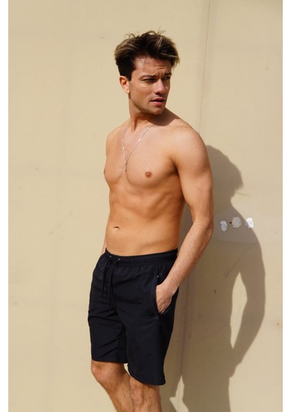 Erkek Uzun Deniz Şort C12203 Siyah modelleri