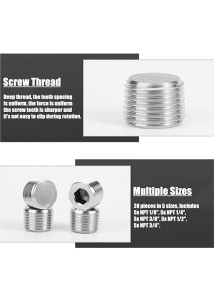 Boru Tıkacı Aksesuarları Kombo Seti 18 Inç 14 Inç 38 Inç 12 Inç (Yurt Dışından) fiyatları