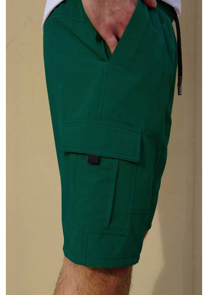 Erkek Likralı Deniz Şort C1444 Yeşil fırsatları