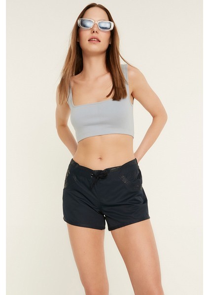 Bn-01 Kadın Deniz Şort Lacivert