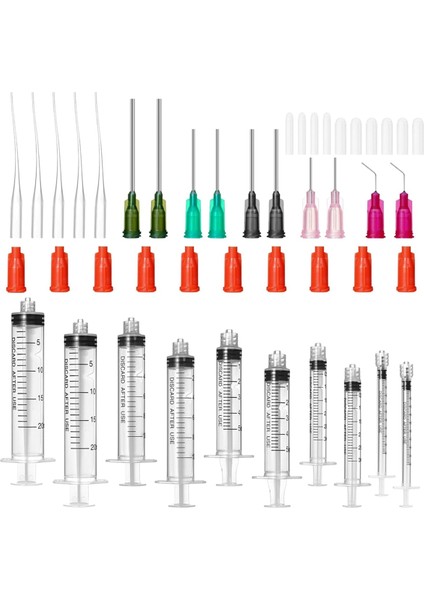 Yapıştırıcı Aplikatörü Şırınga Künt Uçlu Iğne ve Kapak (Yurt Dışından)