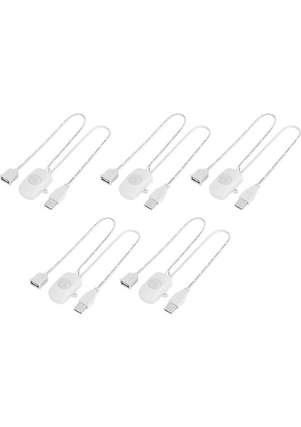 5 Adet Dc 5V12V24V USB Pır Anahtarı LED Işık Gövdesi Hareket Sensörü B (Yurt Dışından)