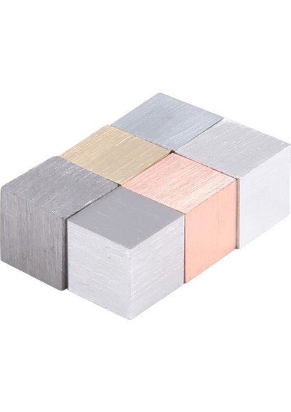 Yoğunluk Küpleri Seti - 6 Metal Içerir - 0,39 Inç (10 Mm) Kenarlar (Yurt Dışından) modelleri