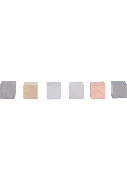 Yoğunluk Küpleri Seti - 6 Metal Içerir - 0,39 Inç (10 Mm) Kenarlar (Yurt Dışından) indirimleri