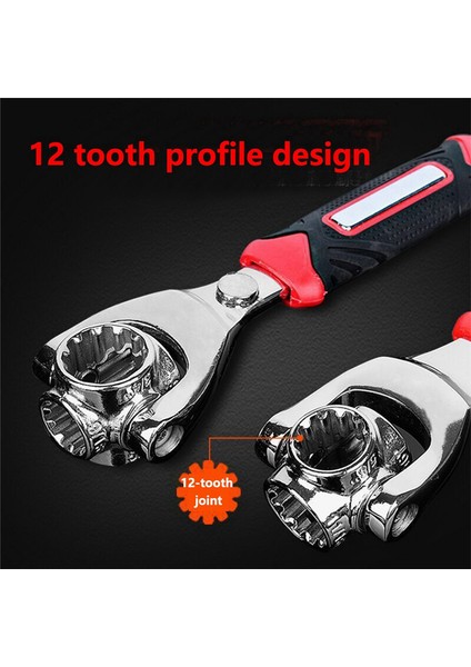 Wrench Donanım Aracı 52'si 1 Arada Anahtar 360 Derece Çoklu Soket (Yurt Dışından)
