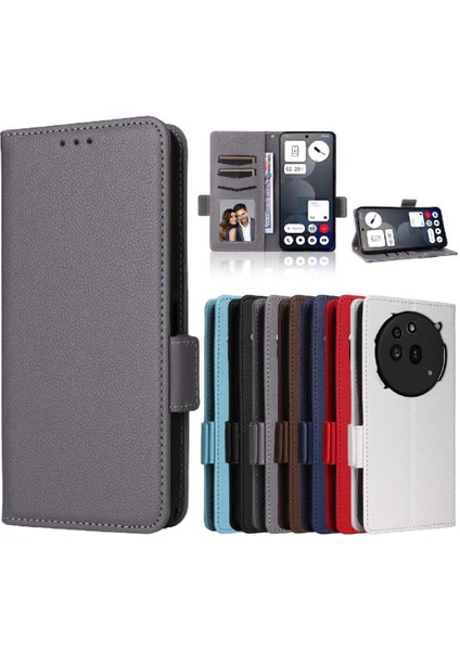 Nothing Phone 3A Pro Yan Toka Cüzdan Manyetik Pu Deri Için Flip Case (Yurt Dışından)